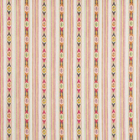 Jane Churchill Paradiso Fabrics Sitari Stripe Fabric - Red - J0197-04 - Image 1