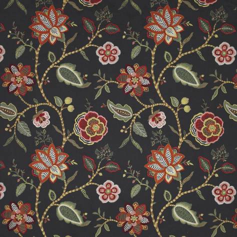 Jane Churchill Paradiso Fabrics Havana Fabric - Black - J751F-04 - Image 1