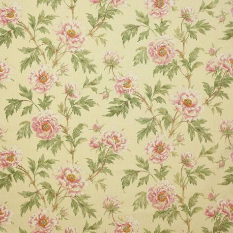 Colefax & Fowler  Classic Prints Fabrics Tree Peony Fabric - Pink/Green - F3527/04