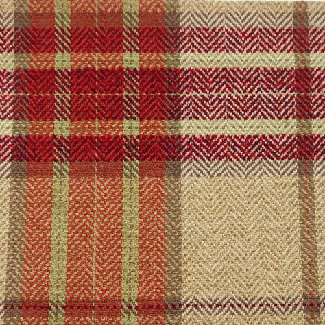 Colefax & Fowler  Malin Fabrics Dunmore Check Fabrc - Red/Green - F4238/05