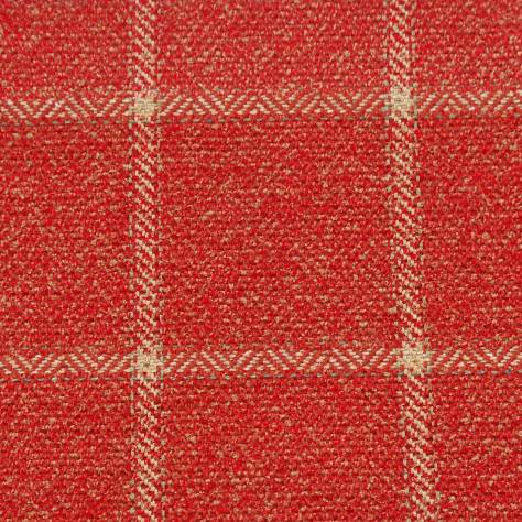 Colefax & Fowler  Malin Fabrics Linsmore Check Fabric - Tomato - F4239/05 - Image 1