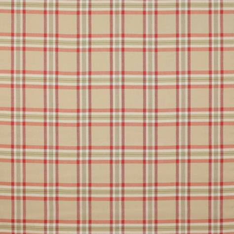 Colefax & Fowler  Edgar Fabrics Malone Check Fabric - Red/Green - F4518/01