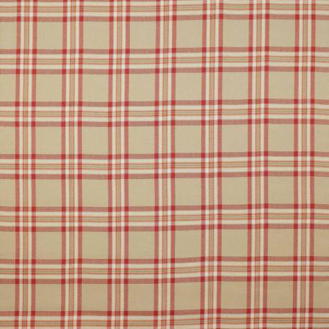 Colefax & Fowler  Edgar Fabrics Malone Check Fabric - Tomato - F4518/02