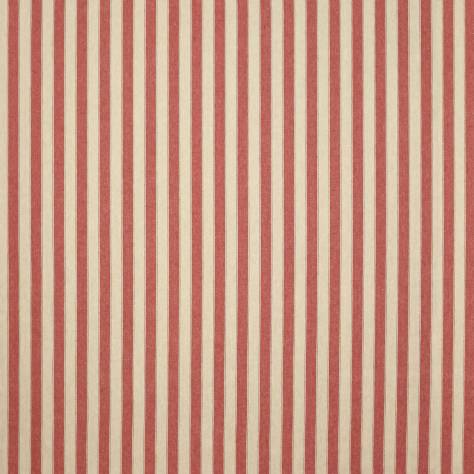 Colefax & Fowler  Edgar Fabrics Waltham Stripe Fabric - Red - F4519/07