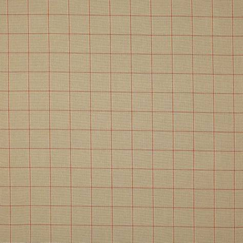 Colefax & Fowler  Edgar Fabrics Hendry Check Fabric - Red/Sand - F4523/01 - Image 1