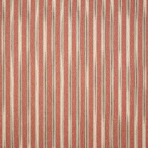 Colefax & Fowler  Edgar Fabrics Bendell Stripe Fabric - Red - F4527/05