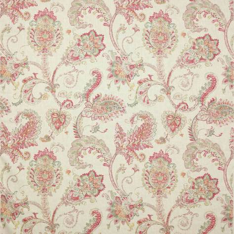 Colefax & Fowler  Rosella Fabric Cassius Fabric - Red/Green - F4503/01 - Image 1