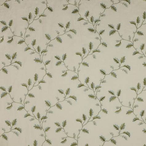 Colefax & Fowler  Eloise Fabrics Oakham Linen Fabric - Green - F3405/01 - Image 1