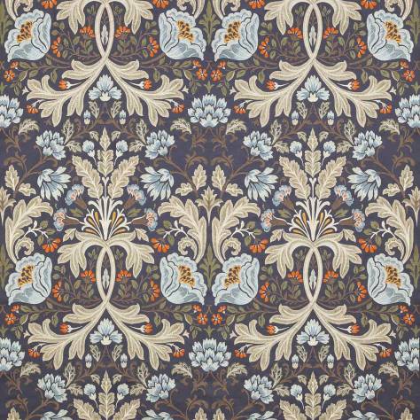 Colefax & Fowler  Oriana Fabrics Acantha Fabric - Navy - F4613-02 - Image 1