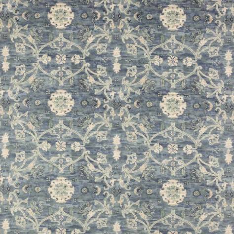 Colefax & Fowler  Oriana Fabrics Perdita Velvet Fabric - Blue - F4652-01 - Image 1