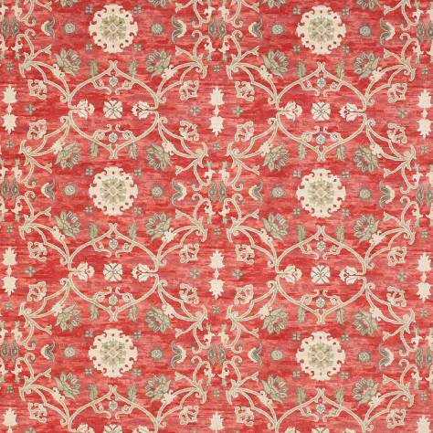Colefax & Fowler  Oriana Fabrics Perdita Velvet Fabric - Red - F4652-02 - Image 1