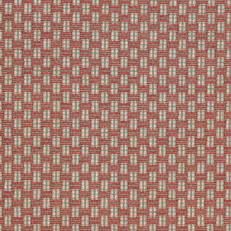 Colefax & Fowler  Brett Weaves Keston Fabric - Red - F4641-01 - Image 1