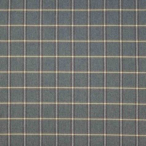 Colefax & Fowler  Fen Wools Fen Plaid Fabric - Blue - F4636-05