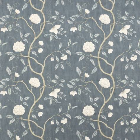 Colefax & Fowler  Leonora Fabrics Snow Tree Fabric - Blue - F3332/10 - Image 1