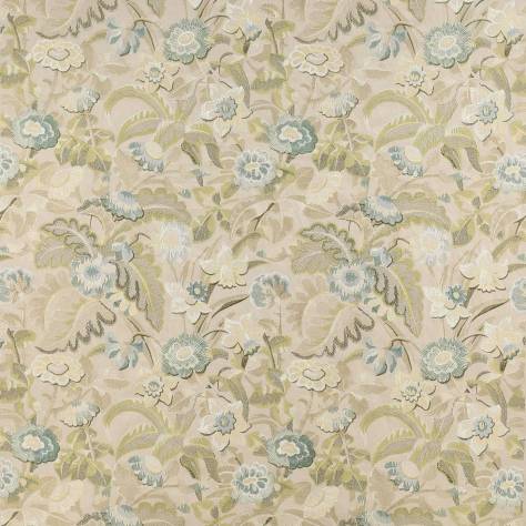 Colefax & Fowler  Theodore Fabrics Tapestry Flowers Fabric - Celadon - F4666-01 - Image 1