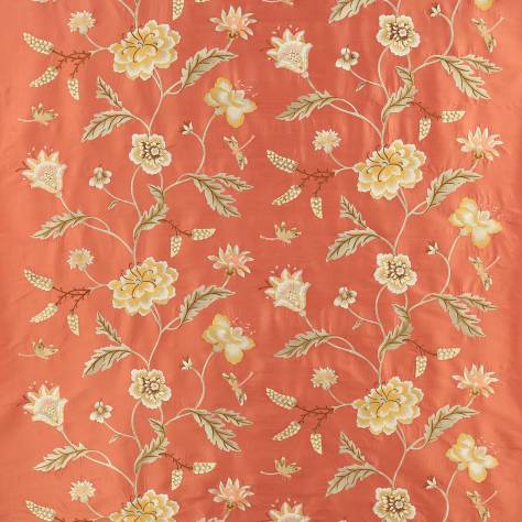 Colefax & Fowler  Theodore Fabrics Passerine Fabric - Red - F4675-01 - Image 1