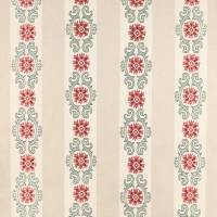 Theodore Fabric - Red / Forest