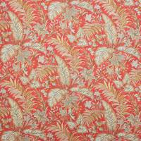 Paisley Leaf Fabric - Red