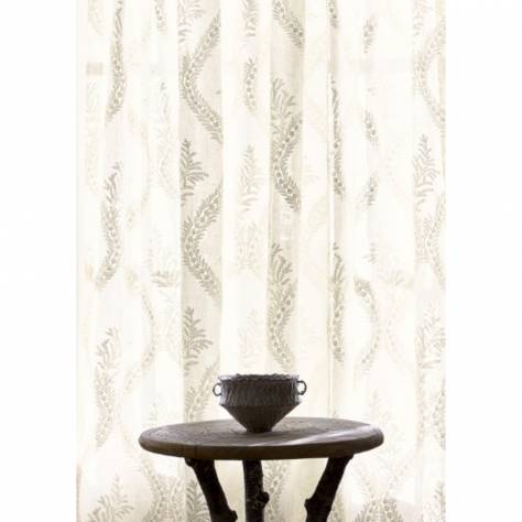 Colefax & Fowler  Oberon Sheers Fabrics Anise Trellis Fabric - Ivory - F4124-01 - Image 3