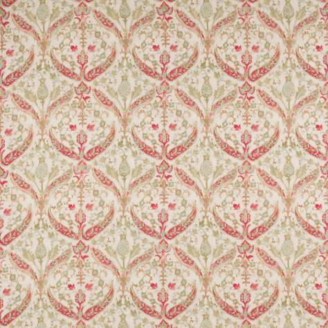Colefax & Fowler  Belvedere Fabrics Yasamin Fabric - Red/Green - F4743-01 - Image 1