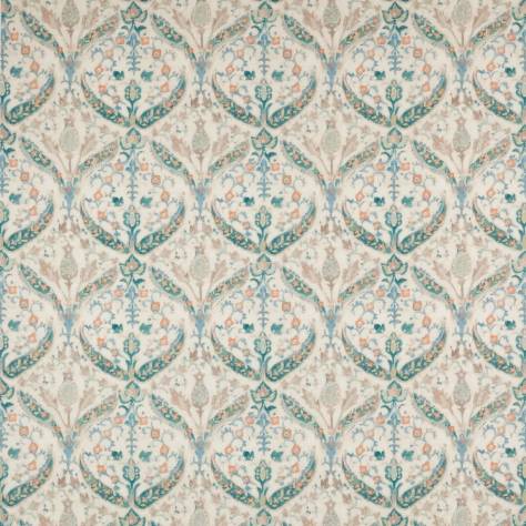 Colefax & Fowler  Belvedere Fabrics Yasamin Fabric - Blue/Jade - F4743-03 - Image 1
