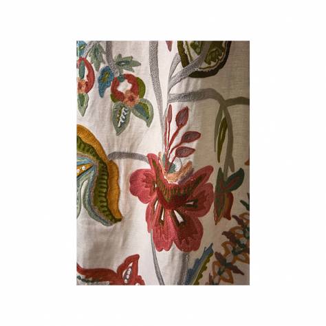 Colefax & Fowler  Belvedere Fabrics Delgado Fabric - Tomato/Sage - F4747-03 - Image 4