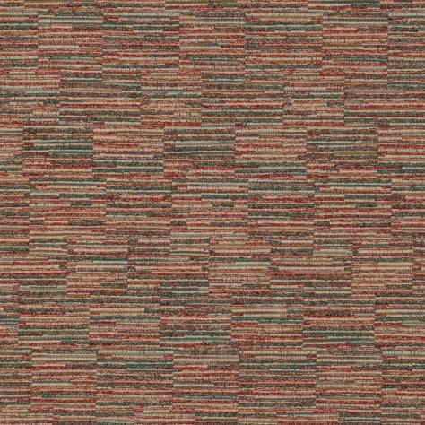 Colefax & Fowler  Casey Fabrics Carbery Fabric - Red/Forest - F4731-03