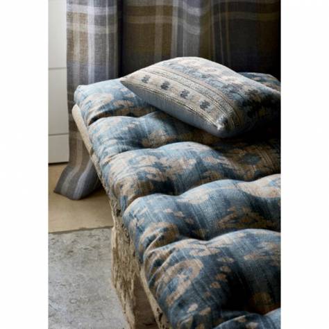 Colefax & Fowler  Magnus Checks Fabrics Bantry Fabric - Tapestry Blue - F4240-12