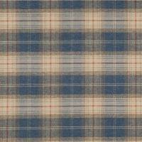 Carrick Plaid Fabric - Navy
