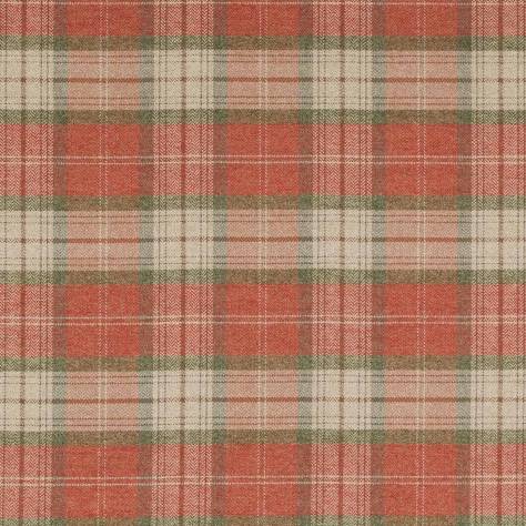 Colefax & Fowler  Magnus Checks Fabrics Carrick Plaid Fabric - Red/Green - F4720-02