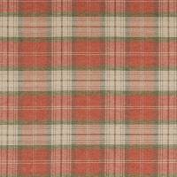 Carrick Plaid Fabric - Red/Green