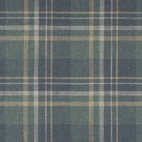Colefax & Fowler  Magnus Checks Fabrics Donovan Plaid Fabric - Navy/Teal - F4722-03