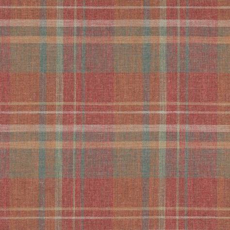 Colefax & Fowler  Magnus Checks Fabrics Donovan Plaid Fabric - Red/Forest - F4722-04