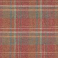 Donovan Plaid Fabric - Red/Forest