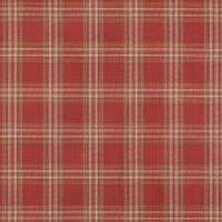 Bowen Check Fabric - Red