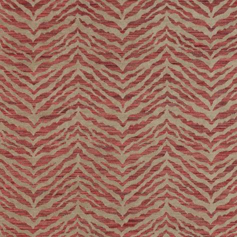 Colefax & Fowler  Red Colour Fabrics Kruger Fabric - Red - F4023-03