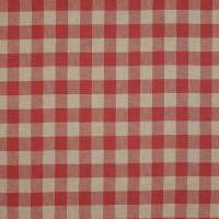 Appledore Check Fabric - Red
