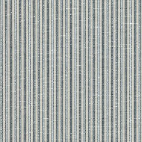 Colefax & Fowler  Old Blue Colour Fabrics Dart Tripe Fabric - Blue - F3514-07 - Image 1