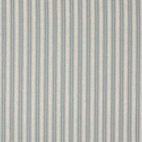 Colefax & Fowler  Old Blue Colour Fabrics Yatton Stripe Fabric - Old Blue - F4698-06 - Image 1