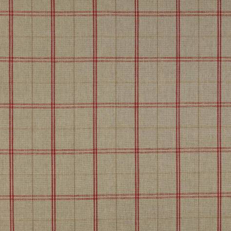 Colefax & Fowler  Natural Colour Fabrics Hemsby Check Fabric - Tomato - F3728-06 - Image 1