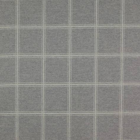 Colefax & Fowler  Grey Colour Fabrics Lisle Check Fabric - Grey - F3827-08
