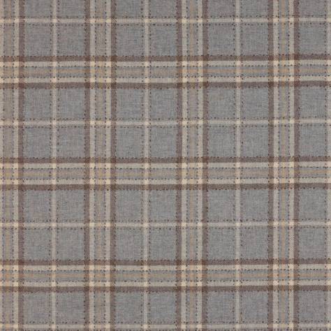 Colefax & Fowler  Grey Colour Fabrics Kelburn Check Fabric - Old Blue - F3830-02