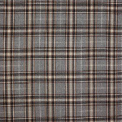Colefax & Fowler  Grey Colour Fabrics Nevis Plaid Fabric - Charcoal - F4108-01 - Image 1