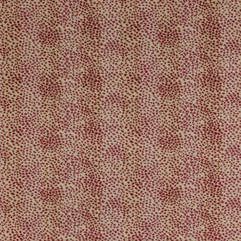 Colefax & Fowler  Green & Pink Colour Fabrics Malabar Fabric - Red - 03051-02