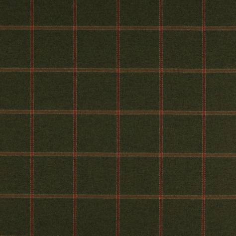 Colefax & Fowler  Green & Pink Colour Fabrics Lanark Plaid Fabric - Green - F2616-04 - Image 1