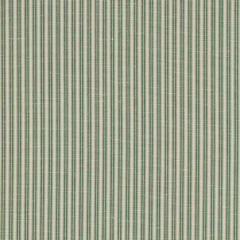 Colefax & Fowler  Green & Pink Colour Fabrics Dart Stripe Fabric - Leaf Green - F3514-06 - Image 1