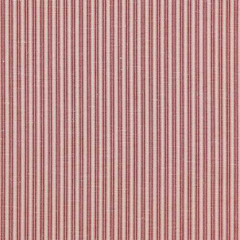 Colefax & Fowler  Green & Pink Colour Fabrics Dart Stripe Fabric - Pink - F3514-08