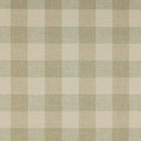Marldon Check Fabric - Green/Beige