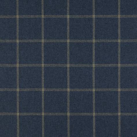 Colefax & Fowler  Blue Colour Fabrics Lanark Plaid Fabric - Blue - F2616-03