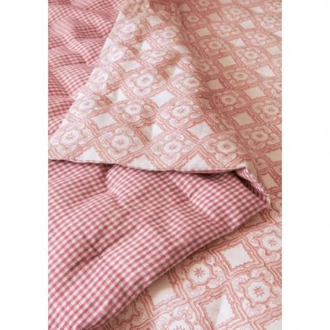 Colefax & Fowler  Ashmead Fabrics Leaf Stripe Fabric - Pink - F4749-04 - Image 3